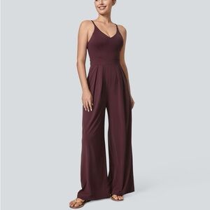 Halara (NWT) Breezeful backless wide leg quick dry jumpsuit